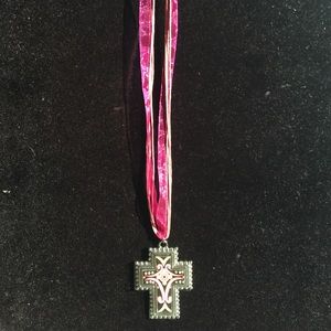 Pink and brown Cross